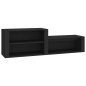 vidaXL Schuhschrank Schwarz 150x35x45 cm Holzwerkstoff vidaXL Schuhschrank Schwarz 150x35x45 cm Holzwerkstoff