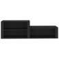 vidaXL Schuhschrank Schwarz 150x35x45 cm Holzwerkstoff vidaXL Schuhschrank Schwarz 150x35x45 cm Holzwerkstoff