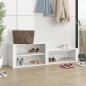 vidaXL Schuhschrank Hochglanz-Weiß 150x35x45 cm Holzwerkstoff vidaXL Schuhschrank Hochglanz-Weiß 150x35x45 cm Holzwerkstoff