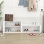 vidaXL Schuhschrank Hochglanz-Weiß 150x35x45 cm Holzwerkstoff vidaXL Schuhschrank Hochglanz-Weiß 150x35x45 cm Holzwerkstoff