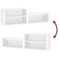 vidaXL Schuhschrank Hochglanz-Weiß 150x35x45 cm Holzwerkstoff vidaXL Schuhschrank Hochglanz-Weiß 150x35x45 cm Holzwerkstoff