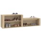 vidaXL Schuhschrank Sonoma-Eiche 150x35x45 cm Holzwerkstoff vidaXL Schuhschrank Sonoma-Eiche 150x35x45 cm Holzwerkstoff