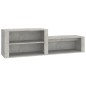 vidaXL Schuhschrank Betongrau 150x35x45 cm Holzwerkstoff vidaXL Schuhschrank Betongrau 150x35x45 cm Holzwerkstoff