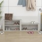 vidaXL Schuhschrank Betongrau 150x35x45 cm Holzwerkstoff vidaXL Schuhschrank Betongrau 150x35x45 cm Holzwerkstoff