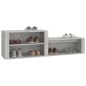 vidaXL Schuhschrank Betongrau 150x35x45 cm Holzwerkstoff vidaXL Schuhschrank Betongrau 150x35x45 cm Holzwerkstoff