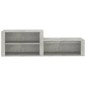 vidaXL Schuhschrank Betongrau 150x35x45 cm Holzwerkstoff vidaXL Schuhschrank Betongrau 150x35x45 cm Holzwerkstoff