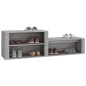 vidaXL Schuhschrank Grau Sonoma 150x35x45 cm Holzwerkstoff vidaXL Schuhschrank Grau Sonoma 150x35x45 cm Holzwerkstoff