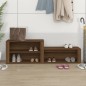 vidaXL Schuhschrank Braun Eichen-Optik 150x35x45 cm Holzwerkstoff vidaXL Schuhschrank Braun Eichen-Optik 150x35x45 cm Holzwerkstoff