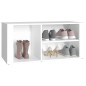 vidaXL Schuhregal Weiß 100x35x45 cm Holzwerkstoff vidaXL Schuhregal Weiß 100x35x45 cm Holzwerkstoff