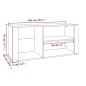 vidaXL Schuhregal Weiß 100x35x45 cm Holzwerkstoff vidaXL Schuhregal Weiß 100x35x45 cm Holzwerkstoff