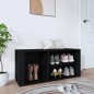 vidaXL Schuhregal Schwarz 100x35x45 cm Holzwerkstoff vidaXL Schuhregal Schwarz 100x35x45 cm Holzwerkstoff