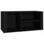 vidaXL Schuhregal Schwarz 100x35x45 cm Holzwerkstoff vidaXL Schuhregal Schwarz 100x35x45 cm Holzwerkstoff