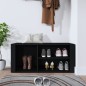vidaXL Schuhregal Schwarz 100x35x45 cm Holzwerkstoff vidaXL Schuhregal Schwarz 100x35x45 cm Holzwerkstoff