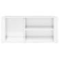 vidaXL Schuhregal Hochglanz-Weiß 100x35x45 cm Holzwerkstoff vidaXL Schuhregal Hochglanz-Weiß 100x35x45 cm Holzwerkstoff