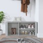 vidaXL Schuhregal Betongrau 100x35x45 cm Holzwerkstoff vidaXL Schuhregal Betongrau 100x35x45 cm Holzwerkstoff