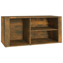 vidaXL Schuhregal Räuchereiche 100x35x45 cm Holzwerkstoff