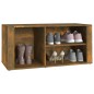 vidaXL Schuhregal Räuchereiche 100x35x45 cm Holzwerkstoff vidaXL Schuhregal Räuchereiche 100x35x45 cm Holzwerkstoff