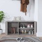 vidaXL Schuhregal Grau Sonoma 100x35x45 cm Holzwerkstoff vidaXL Schuhregal Grau Sonoma 100x35x45 cm Holzwerkstoff