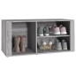 vidaXL Schuhregal Grau Sonoma 100x35x45 cm Holzwerkstoff vidaXL Schuhregal Grau Sonoma 100x35x45 cm Holzwerkstoff