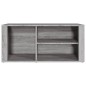 vidaXL Schuhregal Grau Sonoma 100x35x45 cm Holzwerkstoff vidaXL Schuhregal Grau Sonoma 100x35x45 cm Holzwerkstoff
