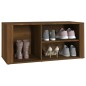 vidaXL Schuhregal Braun Eichen-Optik 100x35x45 cm Holzwerkstoff vidaXL Schuhregal Braun Eichen-Optik 100x35x45 cm Holzwerkstoff