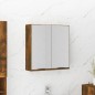 vidaXL Bad-Spiegelschrank Räuchereiche 64x20x67 cm vidaXL Bad-Spiegelschrank Räuchereiche 64x20x67 cm