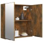 vidaXL Bad-Spiegelschrank Räuchereiche 64x20x67 cm vidaXL Bad-Spiegelschrank Räuchereiche 64x20x67 cm