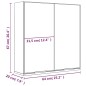 vidaXL Bad-Spiegelschrank Räuchereiche 64x20x67 cm vidaXL Bad-Spiegelschrank Räuchereiche 64x20x67 cm