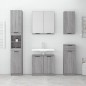 vidaXL Bad-Spiegelschrank Grau Sonoma 64x20x67 cm vidaXL Bad-Spiegelschrank Grau Sonoma 64x20x67 cm