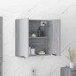 vidaXL Bad-Spiegelschrank Grau Sonoma 64x20x67 cm vidaXL Bad-Spiegelschrank Grau Sonoma 64x20x67 cm