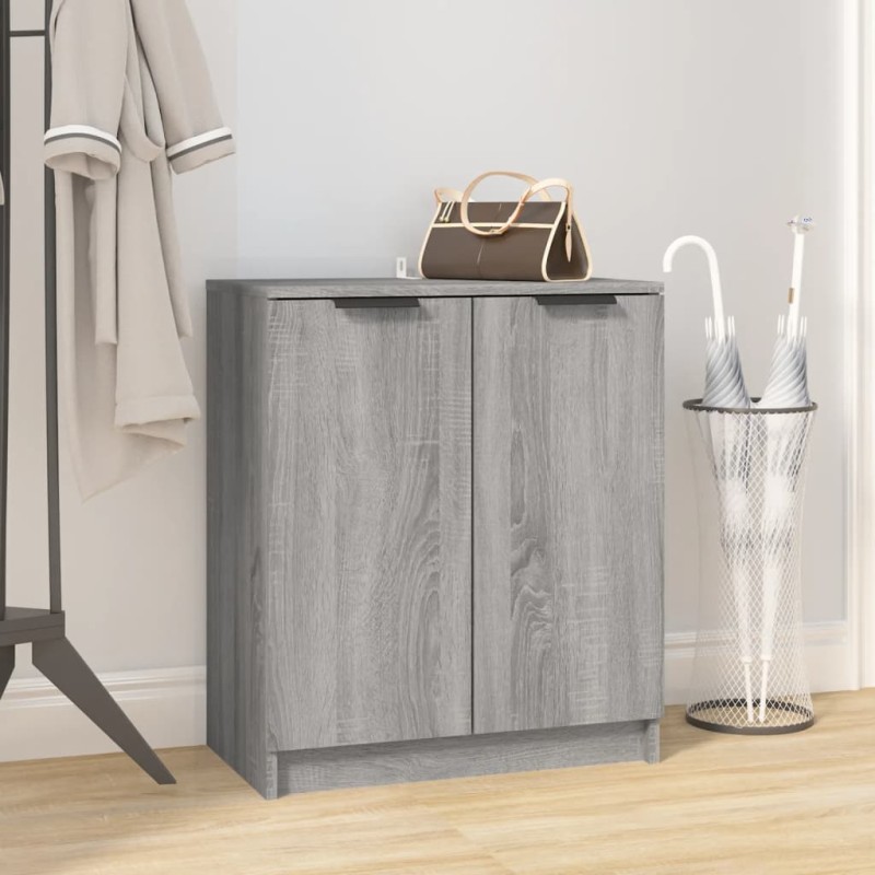 vidaXL Schuhschrank Grau Sonoma 59x35x70 cm Holzwerkstoff vidaXL Schuhschrank Grau Sonoma 59x35x70 cm Holzwerkstoff