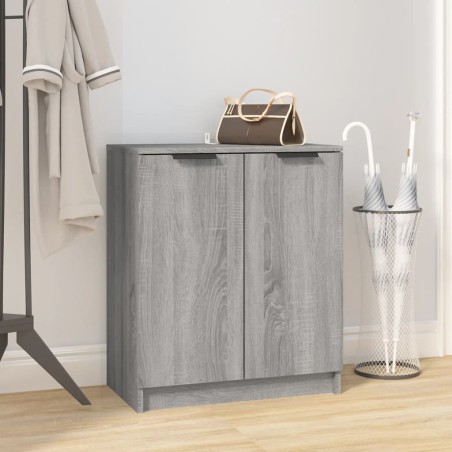 vidaXL Schuhschrank Grau Sonoma 59x35x70 cm Holzwerkstoff