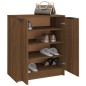 vidaXL Schuhschrank Braun Eichen-Optik 59x35x70 cm Holzwerkstoff vidaXL Schuhschrank Braun Eichen-Optik 59x35x70 cm Holzwerkstoff