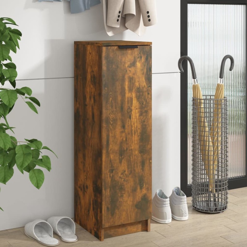 vidaXL Schuhschrank Räuchereiche 30x35x100 cm Holzwerkstoff vidaXL Schuhschrank Räuchereiche 30x35x100 cm Holzwerkstoff