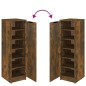 vidaXL Schuhschrank Räuchereiche 30x35x100 cm Holzwerkstoff vidaXL Schuhschrank Räuchereiche 30x35x100 cm Holzwerkstoff