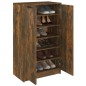 vidaXL Schuhschrank Räuchereiche 59x35x100 cm Holzwerkstoff