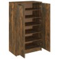 vidaXL Schuhschrank Räuchereiche 59x35x100 cm Holzwerkstoff