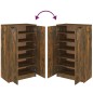 vidaXL Schuhschrank Räuchereiche 59x35x100 cm Holzwerkstoff