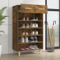 vidaXL Schuhschrank Räuchereiche 60x35x105 cm Holzwerkstoff vidaXL Schuhschrank Räuchereiche 60x35x105 cm Holzwerkstoff