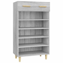vidaXL Schuhschrank Grau Sonoma 60x35x105 cm Holzwerkstoff