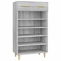 vidaXL Schuhschrank Grau Sonoma 60x35x105 cm Holzwerkstoff vidaXL Schuhschrank Grau Sonoma 60x35x105 cm Holzwerkstoff