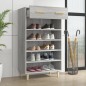 vidaXL Schuhschrank Grau Sonoma 60x35x105 cm Holzwerkstoff vidaXL Schuhschrank Grau Sonoma 60x35x105 cm Holzwerkstoff