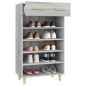 vidaXL Schuhschrank Grau Sonoma 60x35x105 cm Holzwerkstoff vidaXL Schuhschrank Grau Sonoma 60x35x105 cm Holzwerkstoff