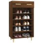 vidaXL Schuhschrank Braun Eichen-Optik 60x35x105 cm Holzwerkstoff vidaXL Schuhschrank Braun Eichen-Optik 60x35x105 cm Holzwerkstoff