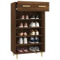 vidaXL Schuhschrank Braun Eichen-Optik 60x35x105 cm Holzwerkstoff vidaXL Schuhschrank Braun Eichen-Optik 60x35x105 cm Holzwerkstoff