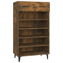 vidaXL Schuhschrank Räuchereiche 60x35x105 cm Holzwerkstoff