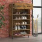 vidaXL Schuhschrank Räuchereiche 60x35x105 cm Holzwerkstoff vidaXL Schuhschrank Räuchereiche 60x35x105 cm Holzwerkstoff