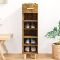 vidaXL Schuhschrank Räuchereiche 30x35x105 cm Holzwerkstoff vidaXL Schuhschrank Räuchereiche 30x35x105 cm Holzwerkstoff