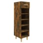 vidaXL Schuhschrank Räuchereiche 30x35x105 cm Holzwerkstoff vidaXL Schuhschrank Räuchereiche 30x35x105 cm Holzwerkstoff