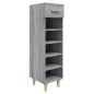 vidaXL Schuhschrank Grau Sonoma 30x35x105 cm Holzwerkstoff vidaXL Schuhschrank Grau Sonoma 30x35x105 cm Holzwerkstoff